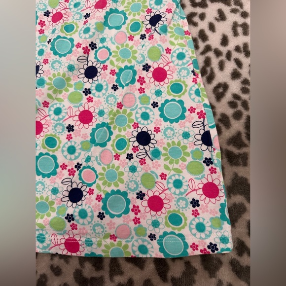 NWOT Jumping Beans Short Sleeve Floral Smocked Top in White Blue Size 4 Girls - Picture 13 of 17